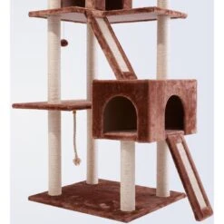 Frisco 72-in Large Base Faux Fur Cat Tree & Condo -Pet Cat Shop 101809 PT4. AC SS1800 V1584452718