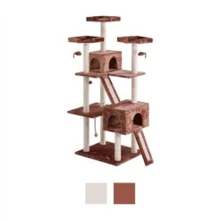 Frisco 72-in Large Base Faux Fur Cat Tree & Condo -Pet Cat Shop 101809 PT5. AC SS1800 V1584453202