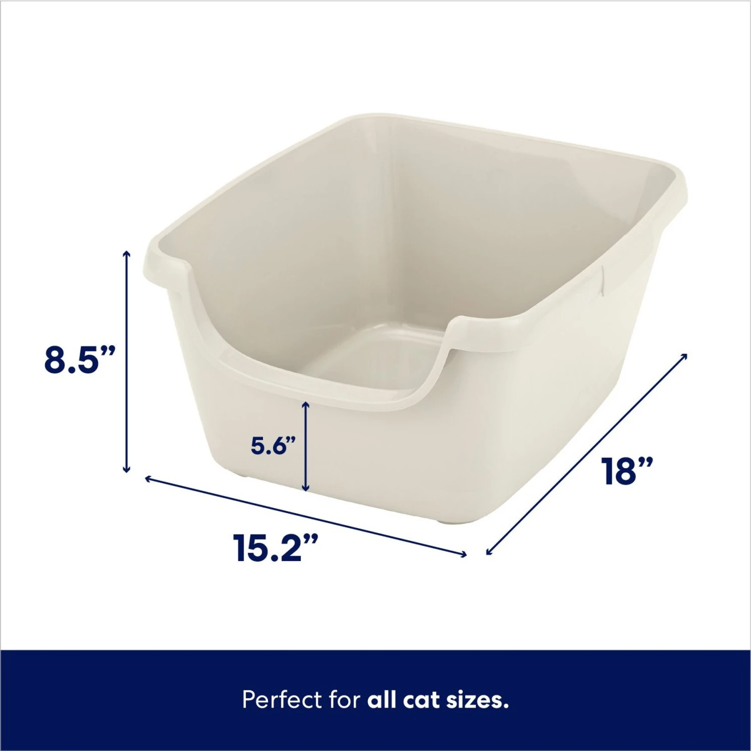 Frisco High Sided Cat Litter Box, Medium 2 Frisco High Sided Cat Litter Box, Medium - Image 2