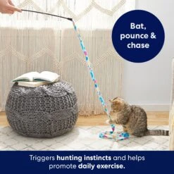 Frisco Fabric Teaser Wand Cat Toy -Pet Cat Shop 161196 PT5. AC SS1800 V1691783969