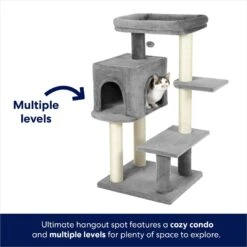 Frisco 48-in Heavy Duty Faux Fur Cat Tree & Condo -Pet Cat Shop 169399 PT2. AC SS1800 V1667228270