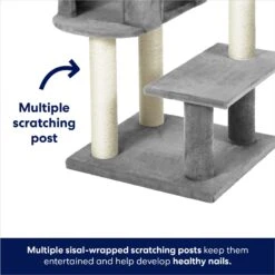 Frisco 48-in Heavy Duty Faux Fur Cat Tree & Condo -Pet Cat Shop 169399 PT3. AC SS1800 V1667229003