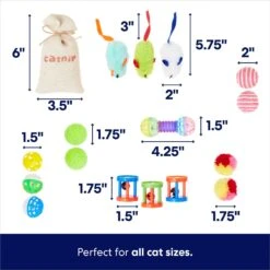 Frisco Plush, Teaser, Ball & Tunnel Variety Pack Cat Toy With Catnip -Pet Cat Shop 169688 PT3. AC SS1800 V1692190912