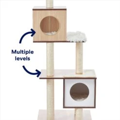 Frisco 62-in Modern Cat Tree & Condo -Pet Cat Shop 177901 PT3. AC SS1800 V1667228724