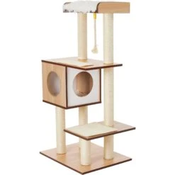 Frisco 47.5-in Modern Cat Tree & Condo -Pet Cat Shop 177904 PT5. AC SS1800 V1584453379