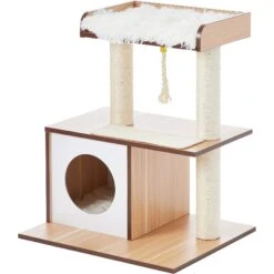 Frisco 28.5-in Modern Cat Tree & Condo -Pet Cat Shop 177907 PT5. AC SS1800 V1584453388