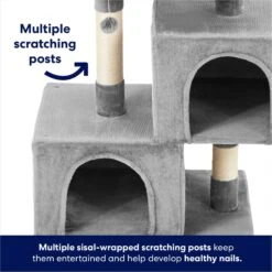 Frisco 33-in Faux Fur Cat Tree & Condo -Pet Cat Shop 180389 PT2. AC SS1800 V1667227240