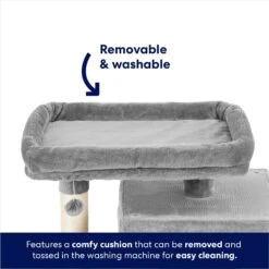 Frisco 33-in Faux Fur Cat Tree & Condo -Pet Cat Shop 180389 PT3. AC SS1800 V1667227151