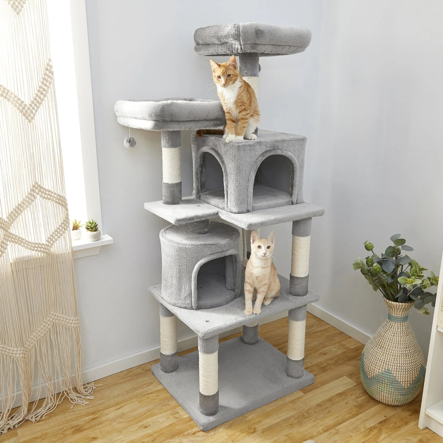 Frisco 61-in Faux Fur Cat Tree & Condo 1 Frisco 61-in Faux Fur Cat Tree & Condo