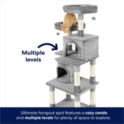 Frisco 61-in Faux Fur Cat Tree & Condo 9 Frisco 61-in Faux Fur Cat Tree & Condo -Pet Cat Shop 180395 PT3. AC SS1800 V1667227420