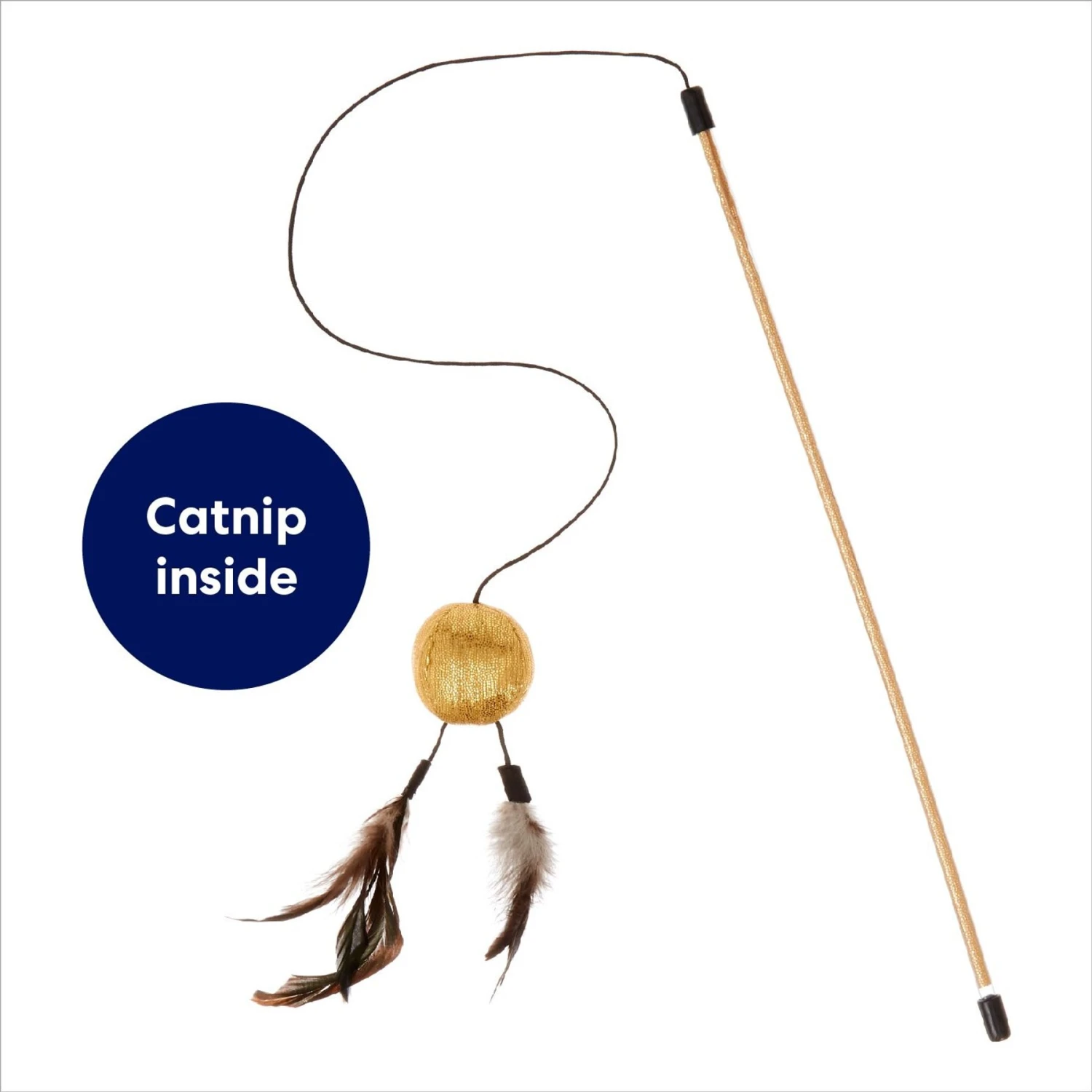 Frisco Sparkle Ball Teaser Wand Cat Toy With Catnip 3 Frisco Sparkle Ball Teaser Wand Cat Toy With Catnip - Image 3