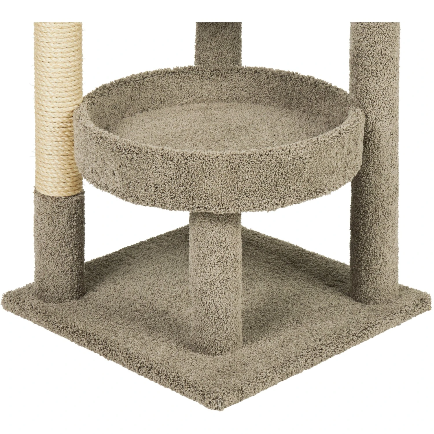 Frisco 65-in Real Carpet Scratch And Lounge Cat Tree 5 Frisco 65-in Real Carpet Scratch And Lounge Cat Tree - Image 5