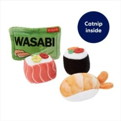 Frisco Sushi Plush Cat Toy With Catnip -Pet Cat Shop 213910 PT2. AC SS1800 V1691783971