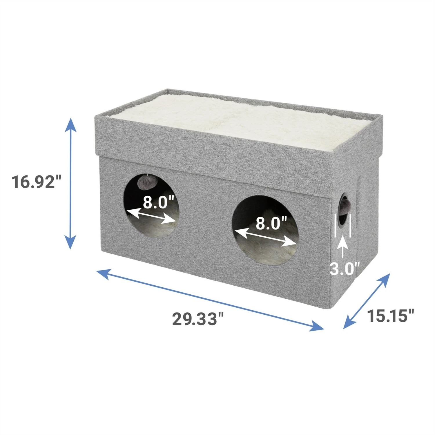 Frisco Double Cube Stackable And Collapsible Cat Condo 2 Frisco Double Cube Stackable And Collapsible Cat Condo - Image 2