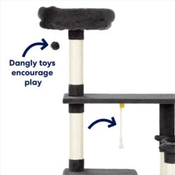 Frisco 66-in Cat Tree With Bed, Condo, Lounge Basket & Top Perch 9 Frisco 66-in Cat Tree With Bed, Condo, Lounge Basket & Top Perch -Pet Cat Shop 214381 PT3. AC SS1800 V1667228511