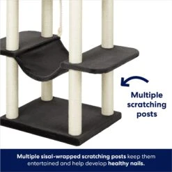 Frisco 73-in Cat Tree With Hammock, Condo, Lounge Basket, Top Perch & Bed 10 Frisco 73-in Cat Tree With Hammock, Condo, Lounge Basket, Top Perch & Bed -Pet Cat Shop 214384 PT4. AC SS1800 V1667228721
