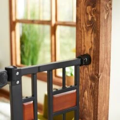 Frisco Wood Accents Extra Tall Auto-close Dog Gate -Pet Cat Shop 221968 PT3. AC SS1800 V1595282171