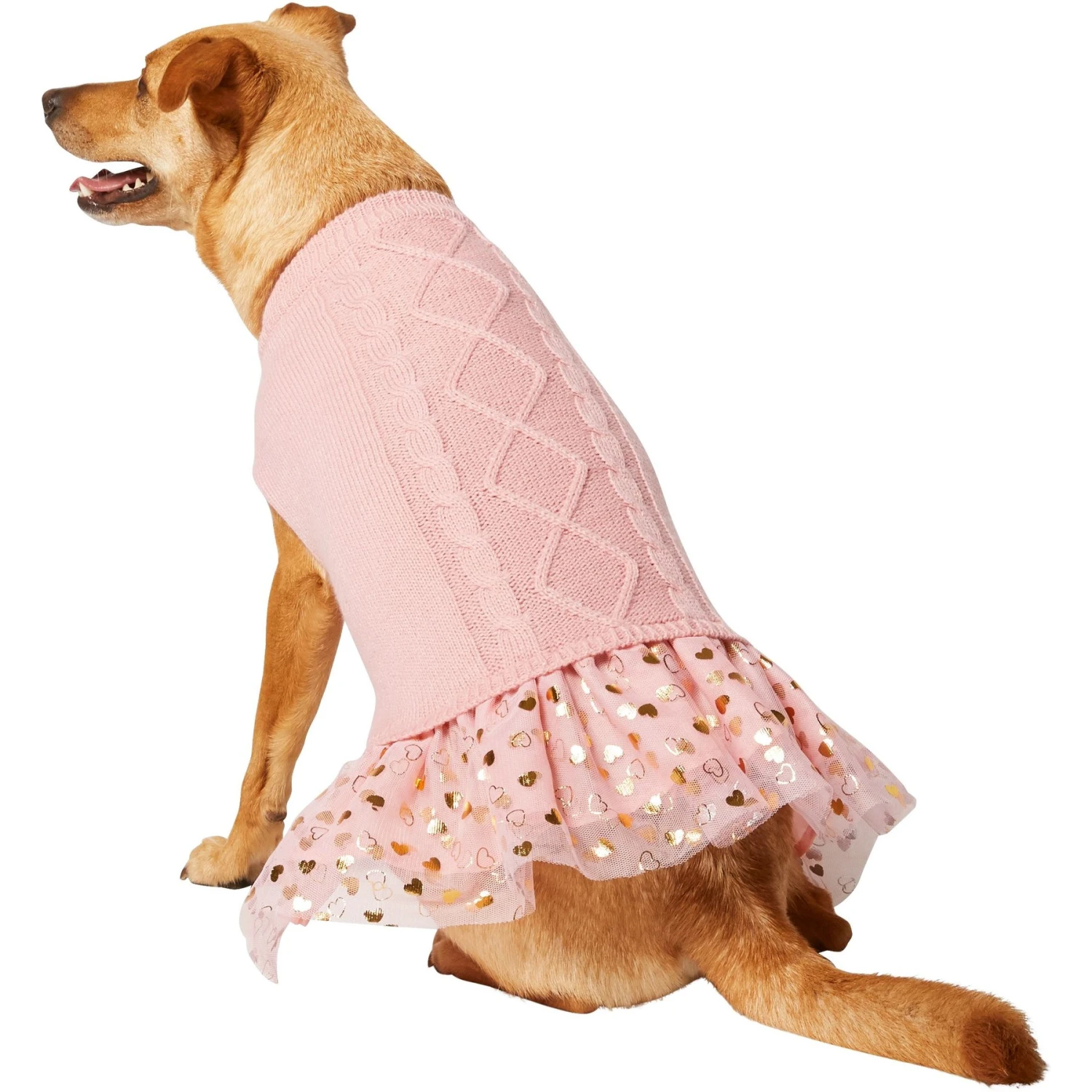 Frisco Cable Knit Dog & Cat Sweater Dress 1 Frisco Cable Knit Dog & Cat Sweater Dress