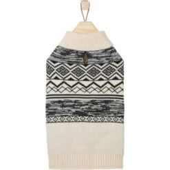 Frisco Black & Cream Turtleneck Sweater -Pet Cat Shop 223850 PT3. AC SS1800 V1599053779