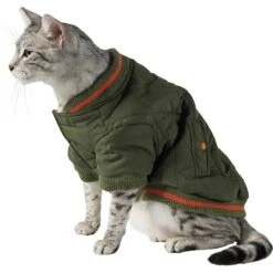 Frisco Mediumweight Insulated Quilted Bomber Dog & Cat Coat -Pet Cat Shop 223977 PT2. AC SS1800 V1608820392