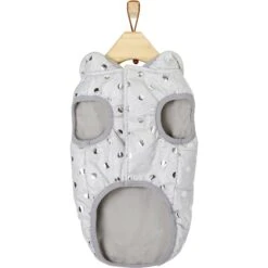 Frisco Mediumweight Silver Polka Dotted Insulated Dog & Cat Coat -Pet Cat Shop 224017 PT4. AC SS1800 V1600732878
