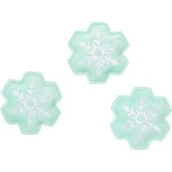 Frisco Snowflake Plush Cat Toy With Catnip, 3 Count