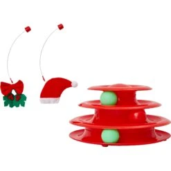 Frisco Holiday Santa Hat & Mistletoe Cat Tracks Cat Toy -Pet Cat Shop 233317 PT3. AC SS1800 V1600707983
