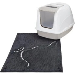 Frisco Microfiber Chenille Cat Silhouette Litter Mat -Pet Cat Shop 235902 PT3. AC SS1800 V1603342031