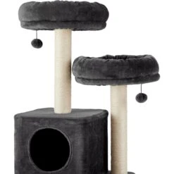 Frisco 55-in Faux Fur Cat Tree & Condo -Pet Cat Shop 236542 PT3. AC SS1800 V1615987317
