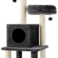 Frisco 55-in Faux Fur Cat Tree & Condo -Pet Cat Shop 236542 PT4. AC SS1800 V1615987677