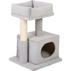 Frisco 24.8-in Faux Fur Cat Tree & Condo -Pet Cat Shop 236544 PT2. AC SS1800 V1637694132