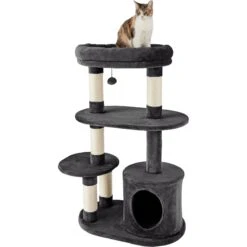 Frisco 48.25-in Heavy Duty Faux Fur Cat Tree & Condo -Pet Cat Shop 238154 PT2. AC SS1800 V1616075075
