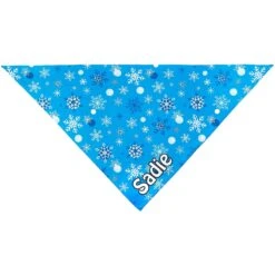 Frisco Blue Snowflakes Personalized Dog & Cat Bandana -Pet Cat Shop 242803 PT3. AC SS1800 V1618507971