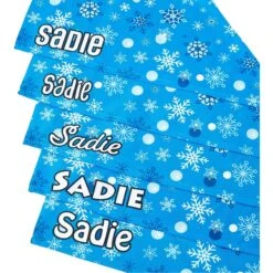 Frisco Blue Snowflakes Personalized Dog & Cat Bandana -Pet Cat Shop 242803 PT4. AC SS1800 V1618511514