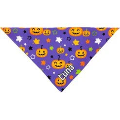 Frisco Halloween Pumpkins Personalized Dog & Cat Bandana -Pet Cat Shop 242815 PT3. AC SS1800 V1618511830