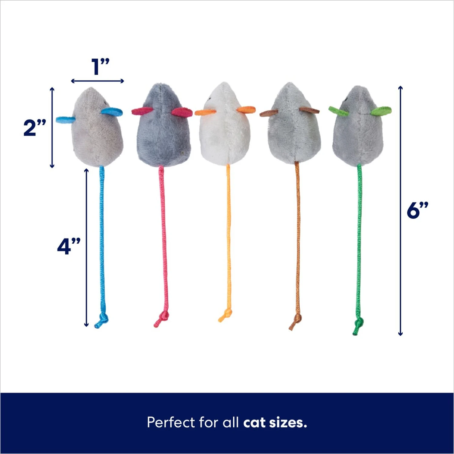 Frisco Mice Plush Cat Toy With Catnip 2 Frisco Mice Plush Cat Toy With Catnip - Image 2