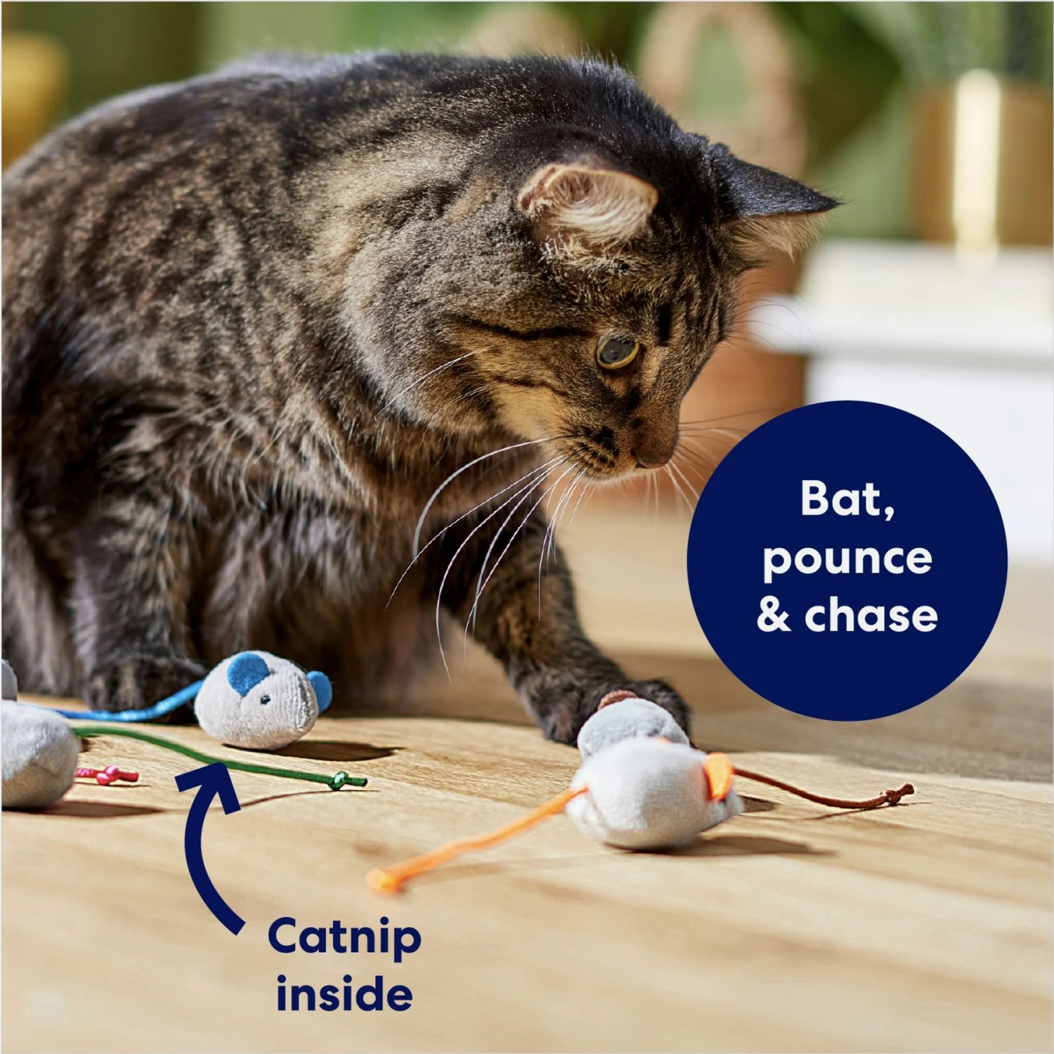 Frisco Mice Plush Cat Toy With Catnip 3 Frisco Mice Plush Cat Toy With Catnip - Image 3