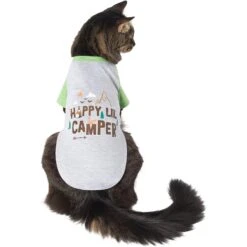 Frisco Happy Lil' Camper Dog & Cat T-Shirt -Pet Cat Shop 248789 PT2. AC SS1800 V1644959832