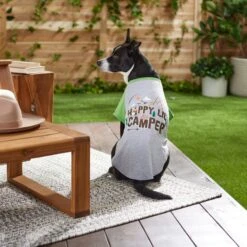 Frisco Happy Lil' Camper Dog & Cat T-Shirt -Pet Cat Shop 248789 PT7. AC SS1800 V1613670226