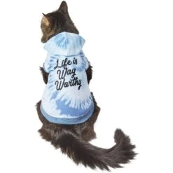 Frisco Life Is Wag Worthy Tiedye Print Dog & Cat Hoodie -Pet Cat Shop 249094 PT2. AC SS1800 V1644959829
