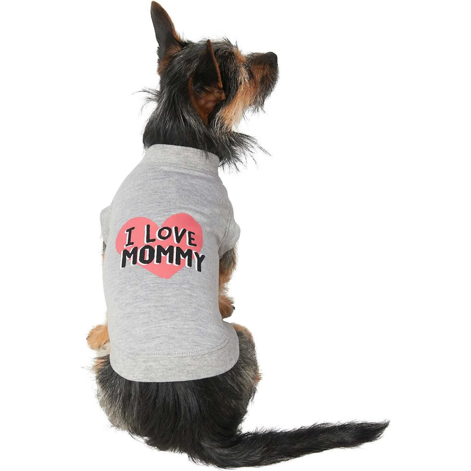 Frisco I Love Mommy Dog & Cat T-Shirt, Gray 3 Frisco I Love Mommy Dog & Cat T-Shirt, Gray - Image 3