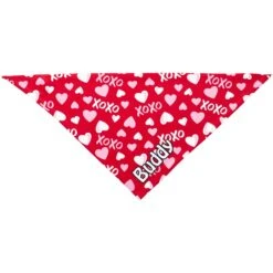 Frisco XOXO Hearts Personalized Dog & Cat Bandana -Pet Cat Shop 254203 PT2. AC SS1800 V1632494772