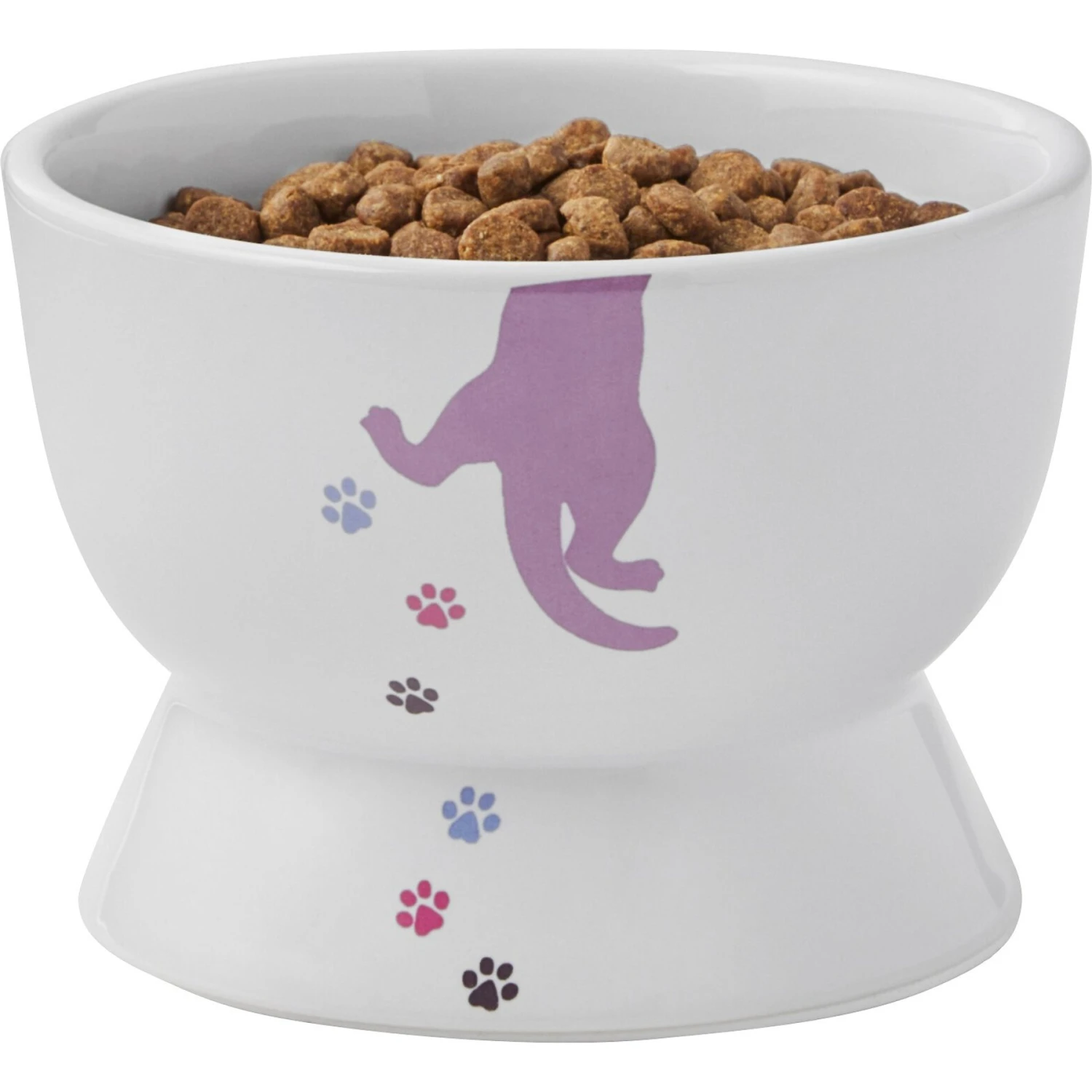Frisco Cat Print Non-skid Elevated Ceramic Cat Bowl, Short 6 Frisco Cat Print Non-skid Elevated Ceramic Cat Bowl, Short - Image 6
