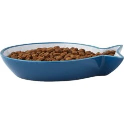 Frisco Fish Shaped Non-skid Ceramic Cat Dish 11 Frisco Fish Shaped Non-skid Ceramic Cat Dish -Pet Cat Shop 256109 PT4. AC SS1800 V1617196291