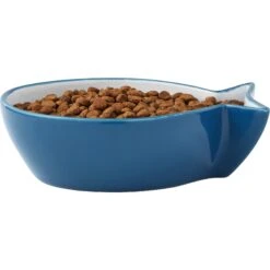 Frisco Fish Shaped Non-skid Ceramic Cat Bowl -Pet Cat Shop 256111 PT3. AC SS1800 V1616522602