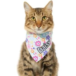 Frisco Bright Floral Personalized Dog & Cat Bandana -Pet Cat Shop 267535 PT8. AC SS1800 V1623164312