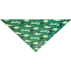 Frisco Green Camo Personalized Dog & Cat Bandana -Pet Cat Shop 267563 PT3. AC SS1800 V1623093485