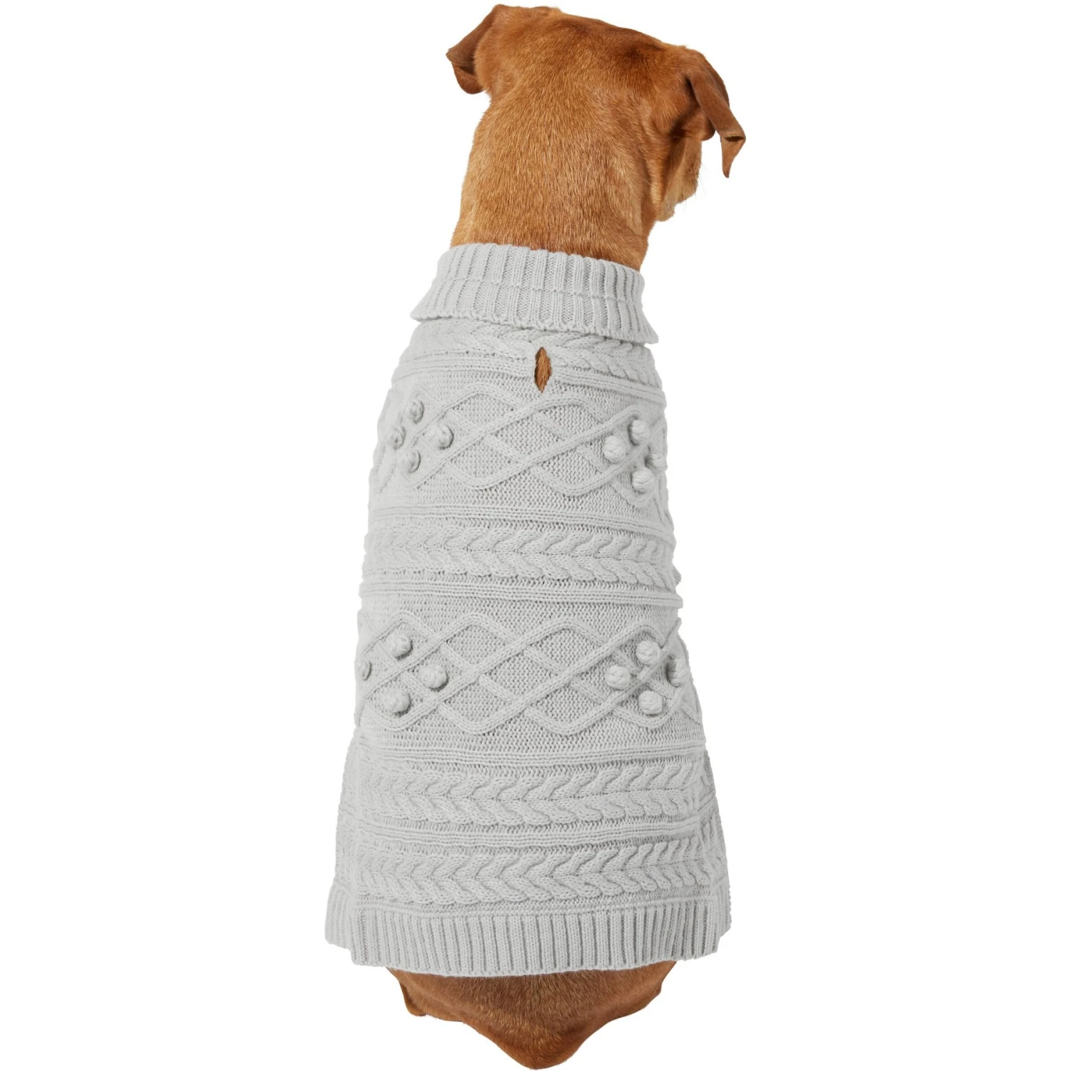 Frisco Boho Bobble-Knit Dog & Cat Sweater 1 Frisco Boho Bobble-Knit Dog & Cat Sweater