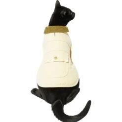 Frisco Mediumweight Cotton Duck Canvas Dog & Cat Jacket, Tan -Pet Cat Shop 268223 PT2. AC SS1800 V1628797707