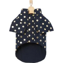 Frisco Lightweight Gold Dotted Dog & Cat Jacket, Navy 11 Frisco Lightweight Gold Dotted Dog & Cat Jacket, Navy -Pet Cat Shop 268247 PT5. AC SS1800 V1628824894